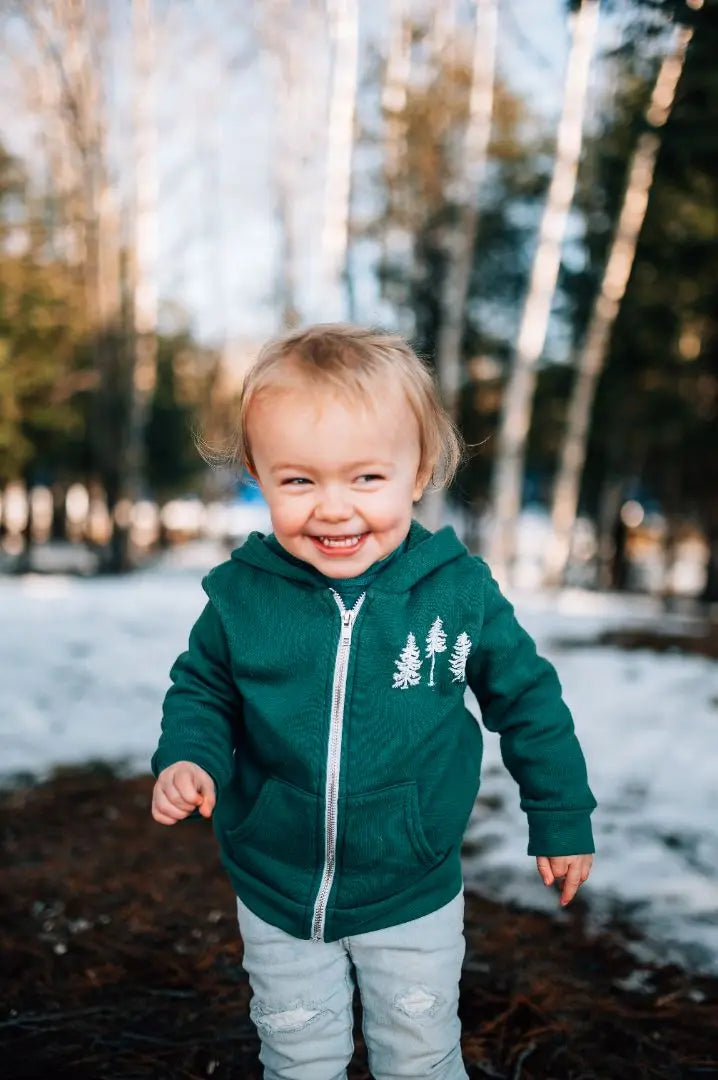 The Norway Toddler Zip Hoodie (Available in Two Colors) - The Woods Maine