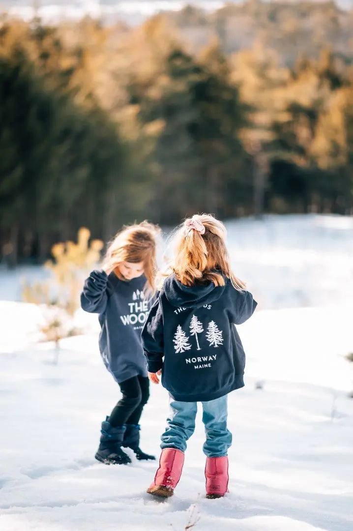 The Norway Youth Zip Up Lightweight Hoodie - The Woods Maine