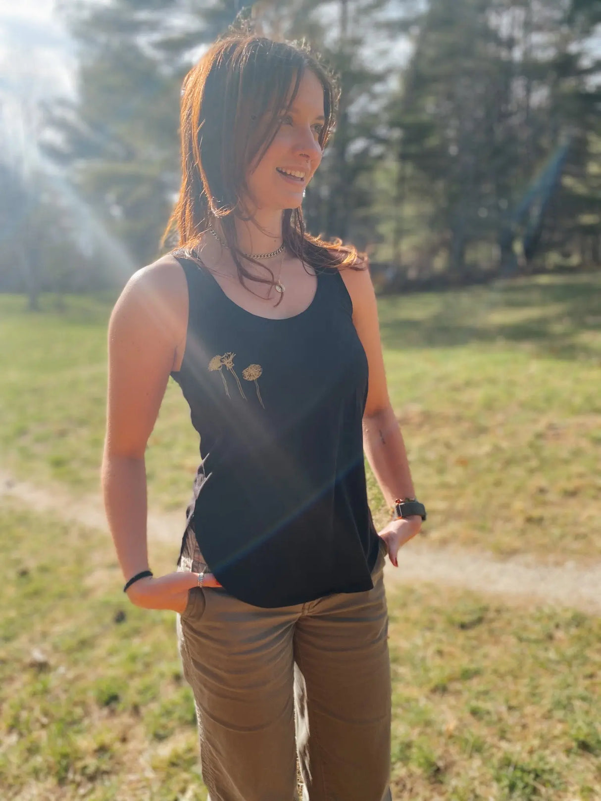 The Wildflowers by The Woods Maine® Relaxed Tank Top - The Woods Maine
