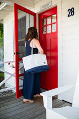 The Woods Maine Three Pines®: Loon Tailgate Tote with Clasp - The Woods Maine
