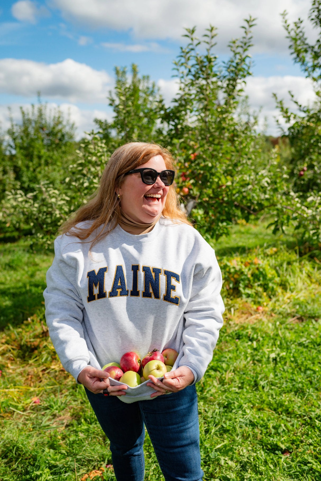 Maine Crewneck Adult Sweatshirt Made in the USA