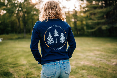 The Woods Maine®: From The Seas to the Trees® Adult Long Sleeve Shirt - The Woods Maine