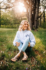 The Woods Maine®: Three Pines® Embroidered Adult Quarter Zip - The Woods Maine