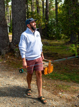 The Woods Maine®: Three Pines® Embroidered Adult Quarter Zip - The Woods Maine