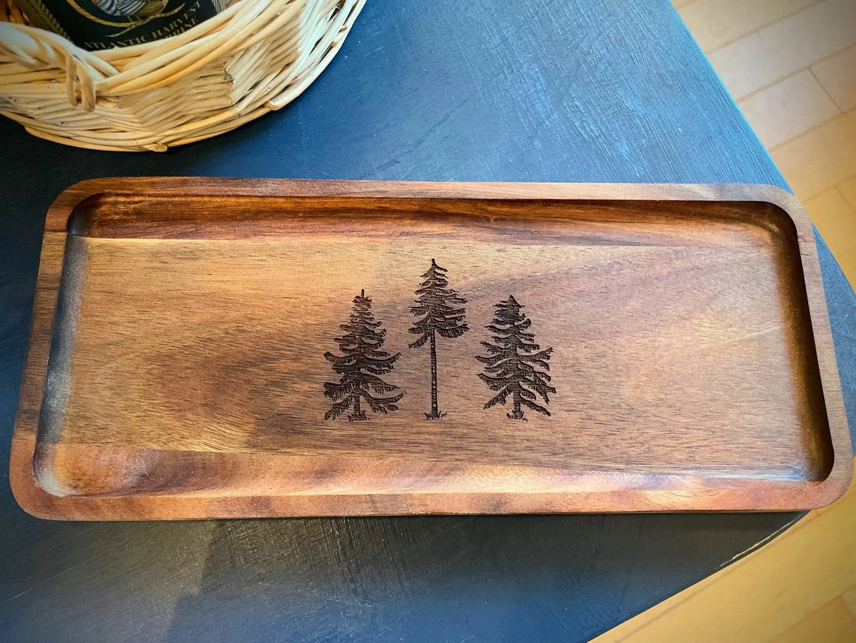 The Woods Maine®: Three Pines® Wood Catch-All Tray - The Woods Maine