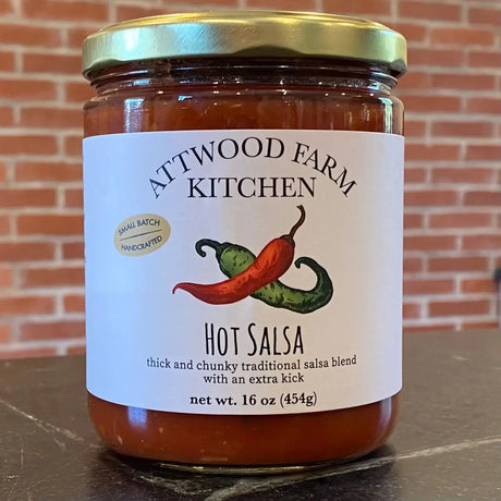 Thick and Chunky Hot Salsa 16oz - Attwood Farm Kitchen Attwood Farm Kitchen