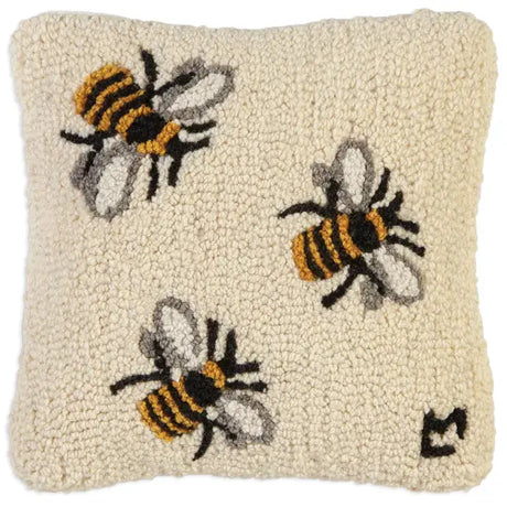 Three Bees Pillow - Chandler 4 Corners - The Woods Maine