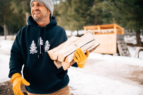 Three Pines® Maine Adult Heavy Hooded Sweatshirt (2 Colors Available) - The Woods Maine