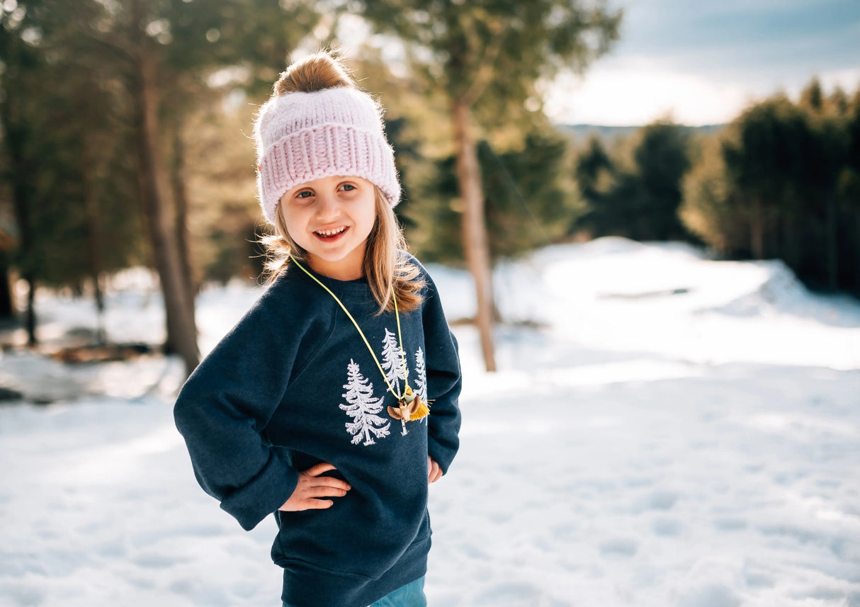 Three Pines® Maine Youth Crewneck Sweatshirt - The Woods Maine