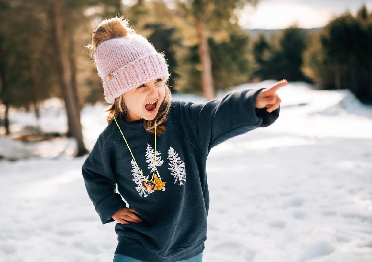 Three Pines® Maine Youth Crewneck Sweatshirt - The Woods Maine