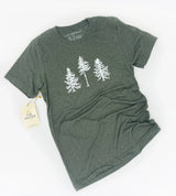 Three Pines® Maine Adult Short Sleeve T-Shirt (3 Colors Available) - The Woods Maine