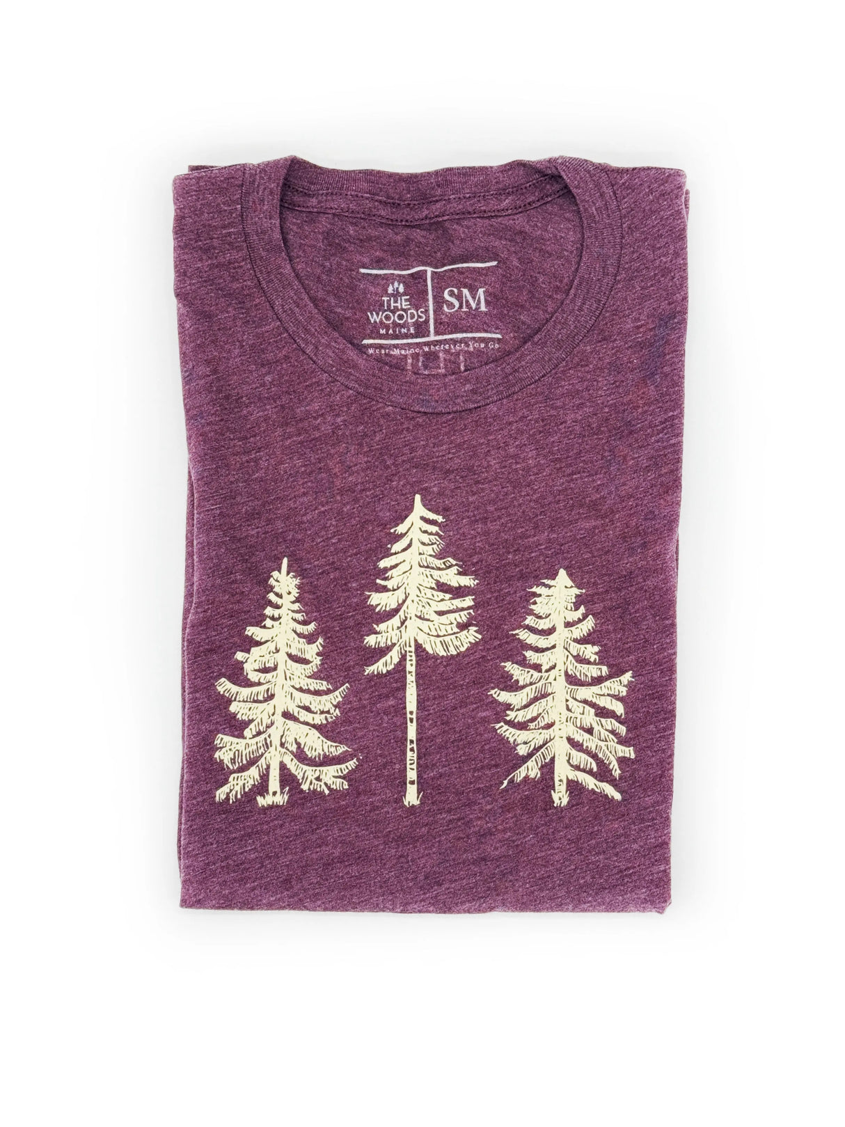 Three Pines® Maine Adult Short Sleeve T-Shirt (3 Colors Available) - The Woods Maine