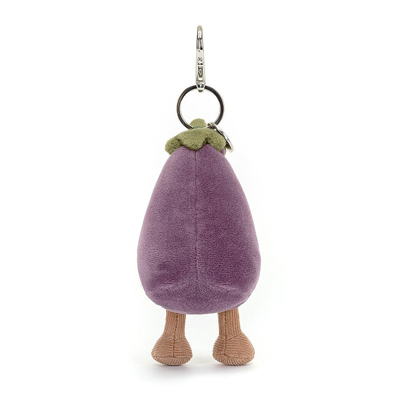 Vivacious Eggplant Bag Charm - JellyCat