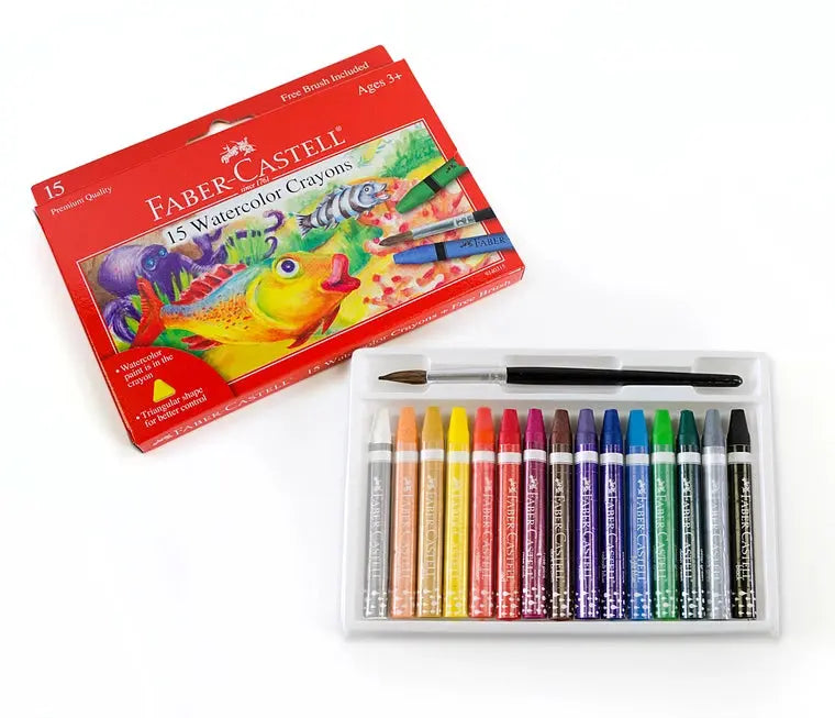 Watercolor Crayons (Set of 15) - Faber-Castell - The Woods Maine