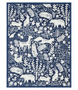 Whimsical Woods Navy Mini Blanket - Chappy Wrap - The Woods Maine