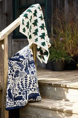 Whimsical Woods Navy Mini Blanket - Chappy Wrap - The Woods Maine