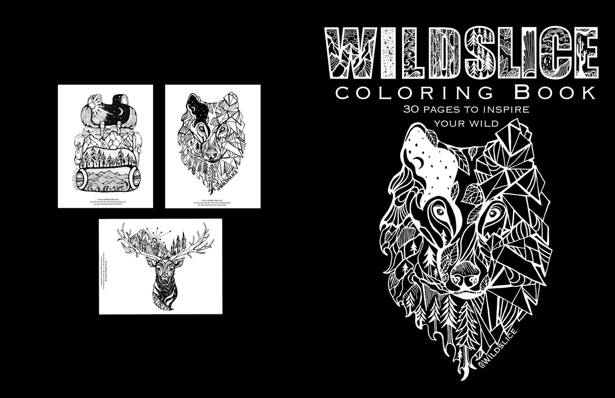 Wildslice Coloring Book - Wild Slice - The Woods Maine