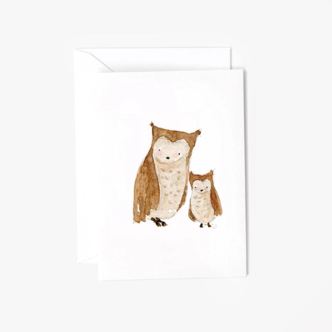 Baby Owl Mini Notecard - emily lex studio