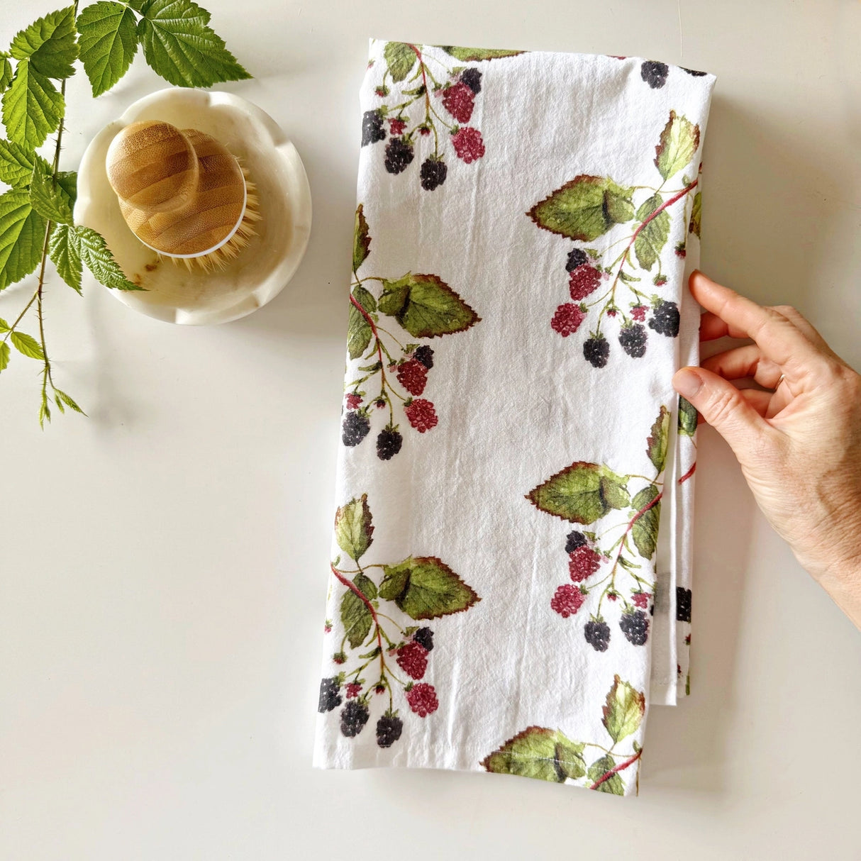 Blackberries Tea Towel - emily lex studio
