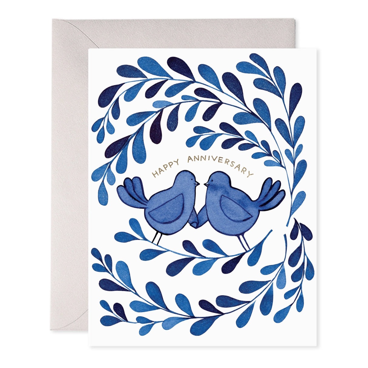 Blue Birds Anniversary Greeting Card - E. Frances Paper