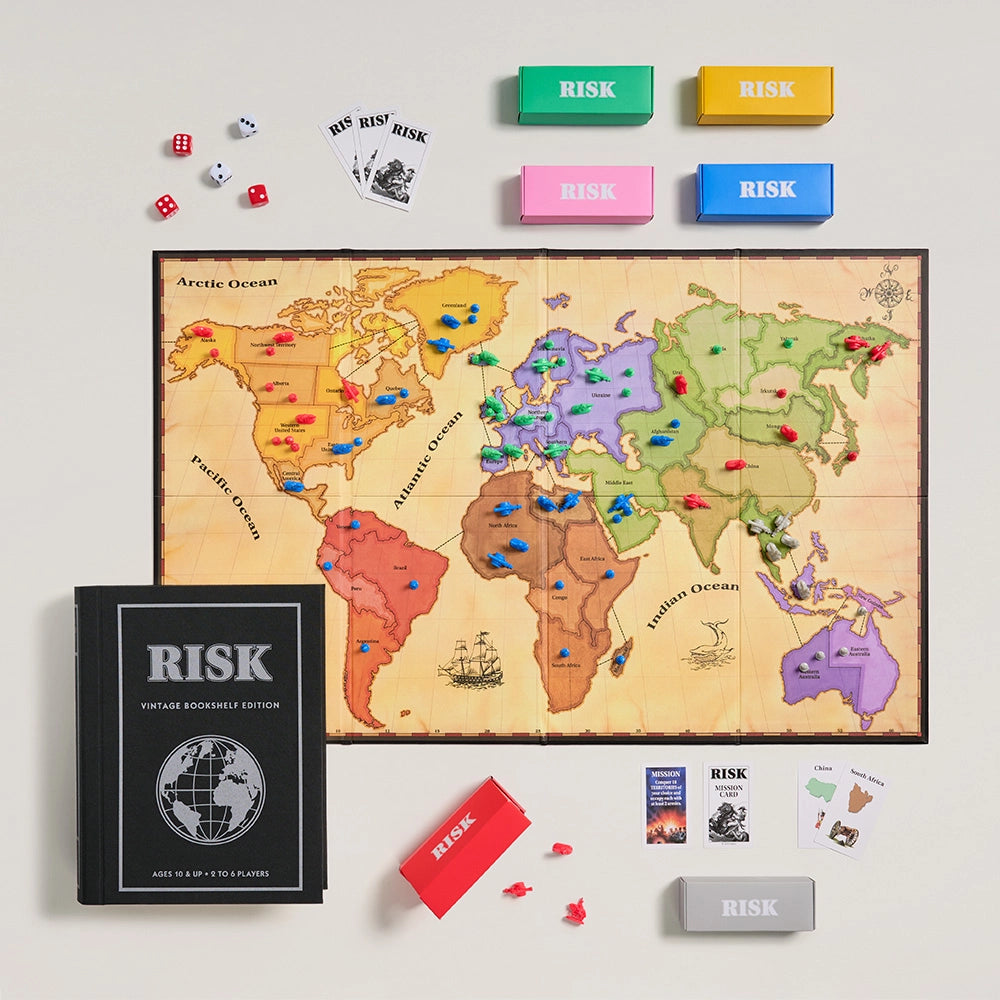Risk Vintage Bookshelf Edition Game