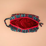 Evergreen Plaid Quilted Cosmetic Pouch - The Darling Effect