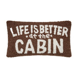 Life is Better at the Cabin Hook Pillow - Peking Handicraft