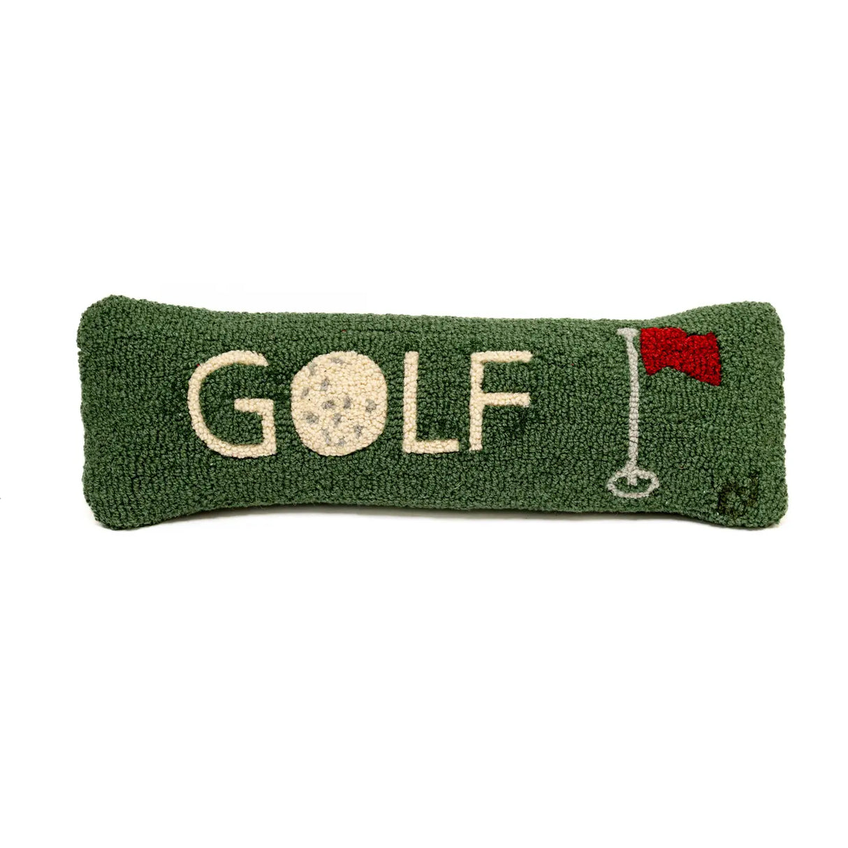 Golf Pin 8 x 24 Hand-Hooked Wool Pillow - Chandler 4 Corners