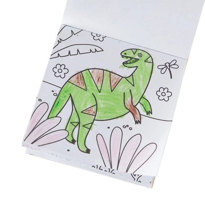 Dinoland Carry Along Crayon & Coloring Book Kit - Ooly