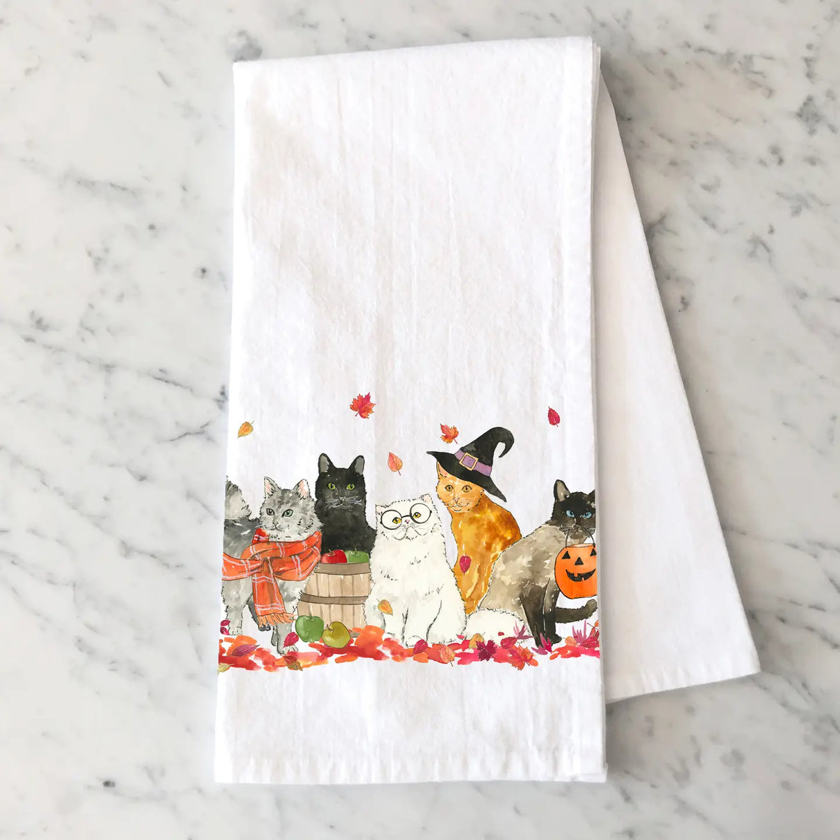 Halloween Cats Tea Towel - KelseyMDesigns