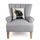 Black Labrador Dog with Bee Hook Pillow - Peking Handicraft