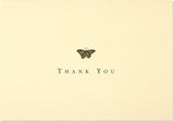 Gold Butterfly Thank You Notes - Peter Pauper Press