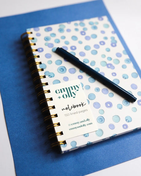 Blueberries Notebook - Emmy + Olly