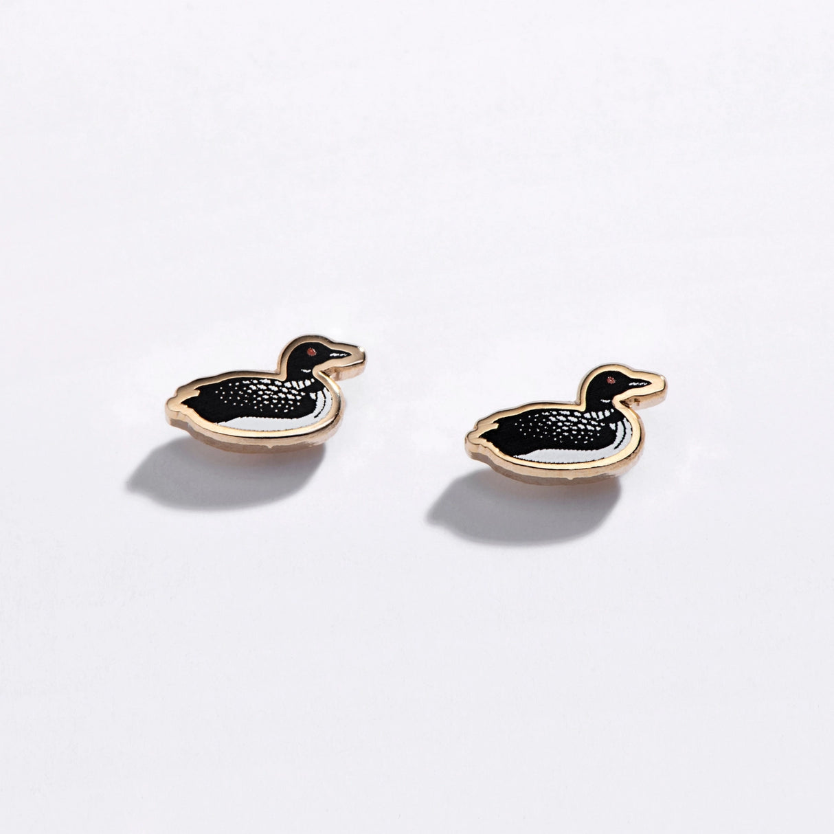 Loon Enamel Stud Earrings - Larissa Loden