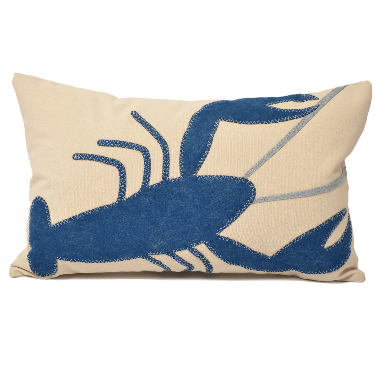 Maine Blue Lobster 14" x 21" Pillow - The Salty Cottage | MADE IN THE USA