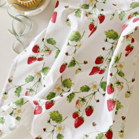 Strawberry Tea Towel - emily lex studio