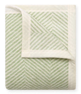Harborview Herringbone Sprout Green Mini Baby Blanket - Chappy Wrap