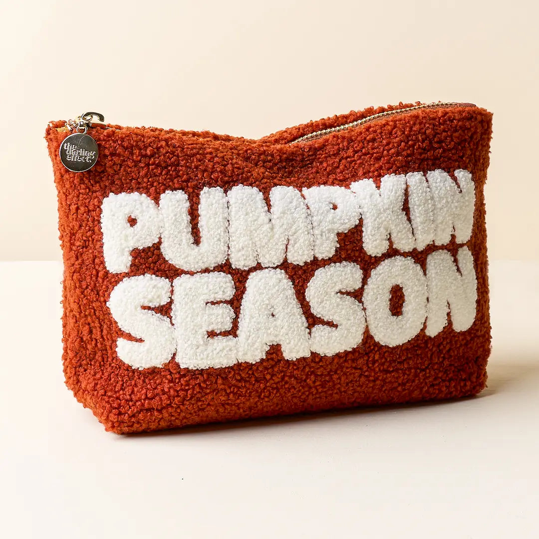 Pumpkin Season Teddy Pouch - The Darling Effect