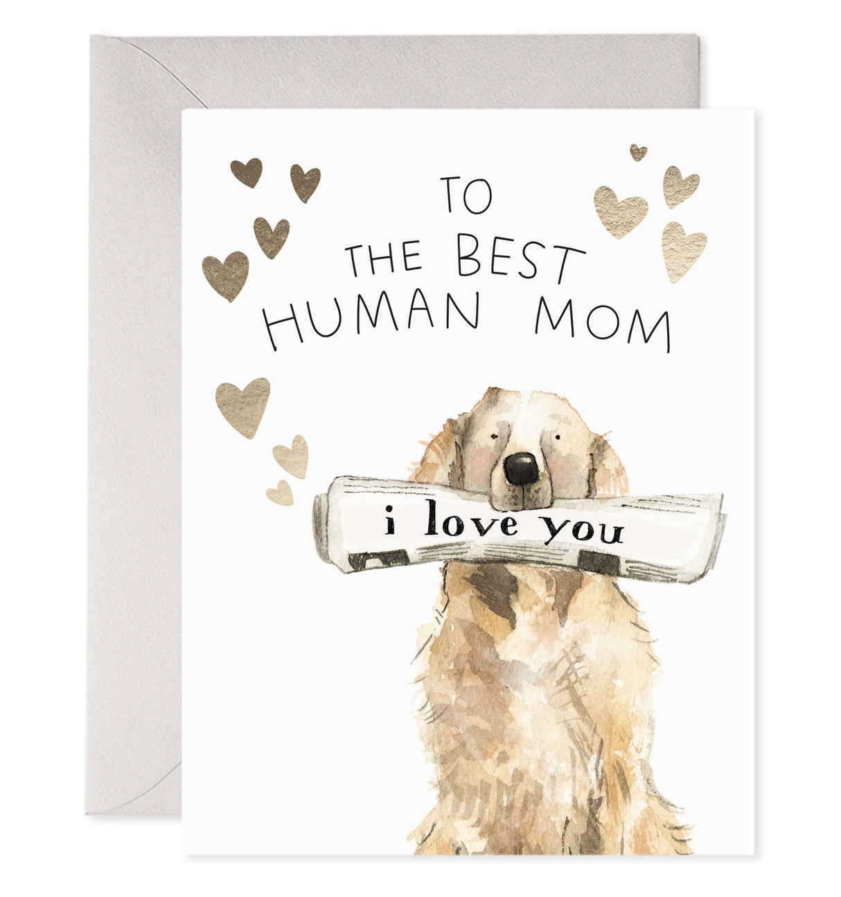 Best Human Mom Mother's Day from Dog Greeting Card - E. Frances Paper