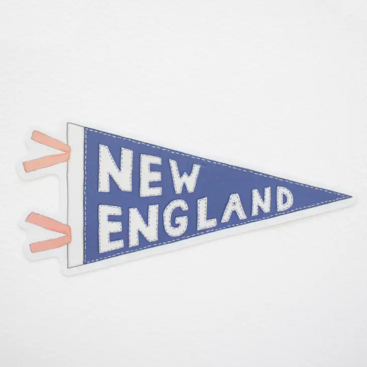New England Pennant Sticker - Sara Fitz