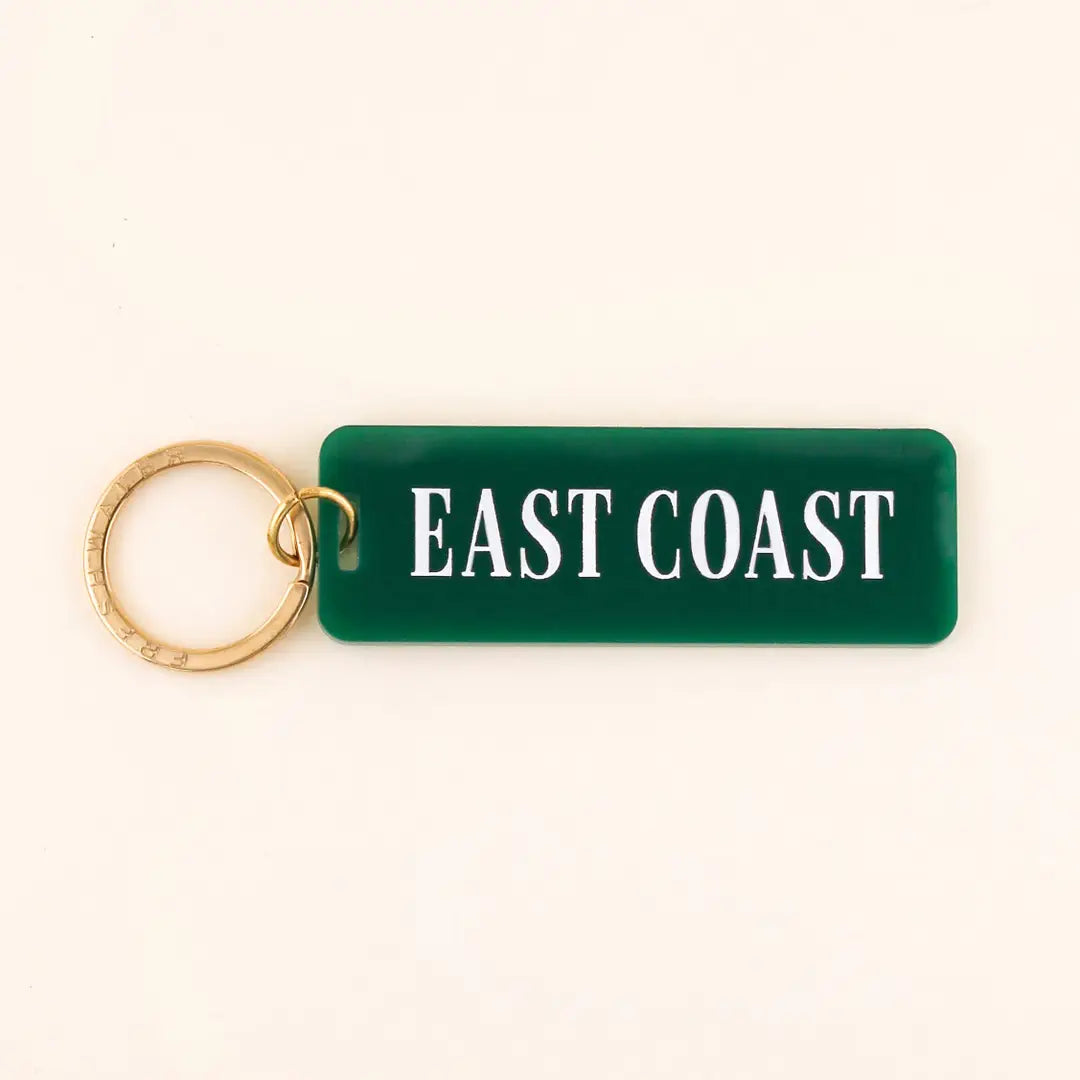 East Coast Rectangle Keychain - Freshwater Curated Goods