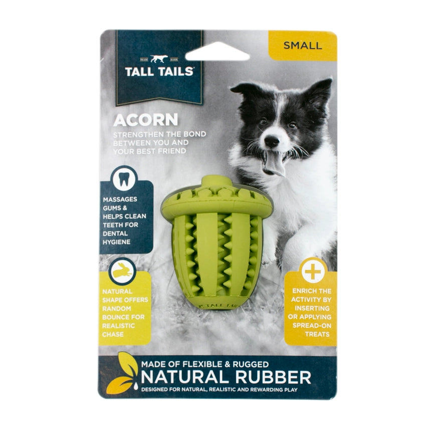 Natural Rubber Acorn Toy - Tall Tails