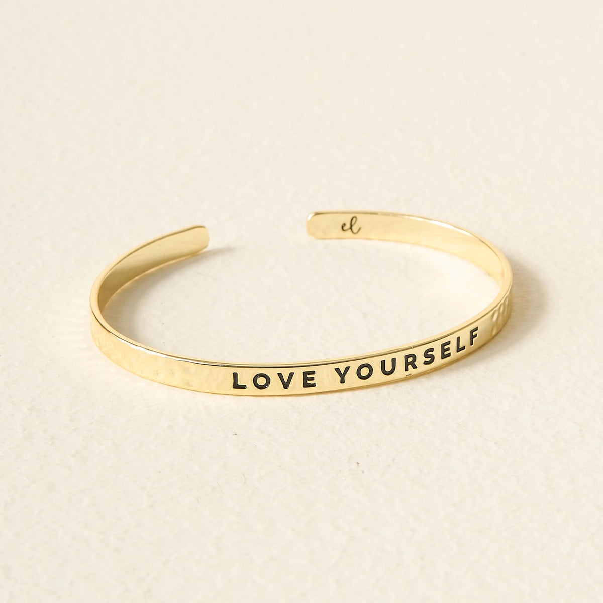 Love Yourself Little Reminder Gold Bracelet - The Darling Effect