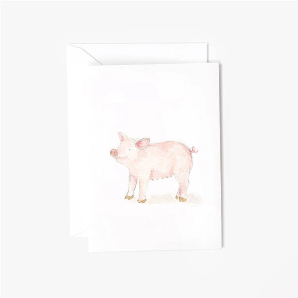 Pig Mini Notecard - emily lex studio