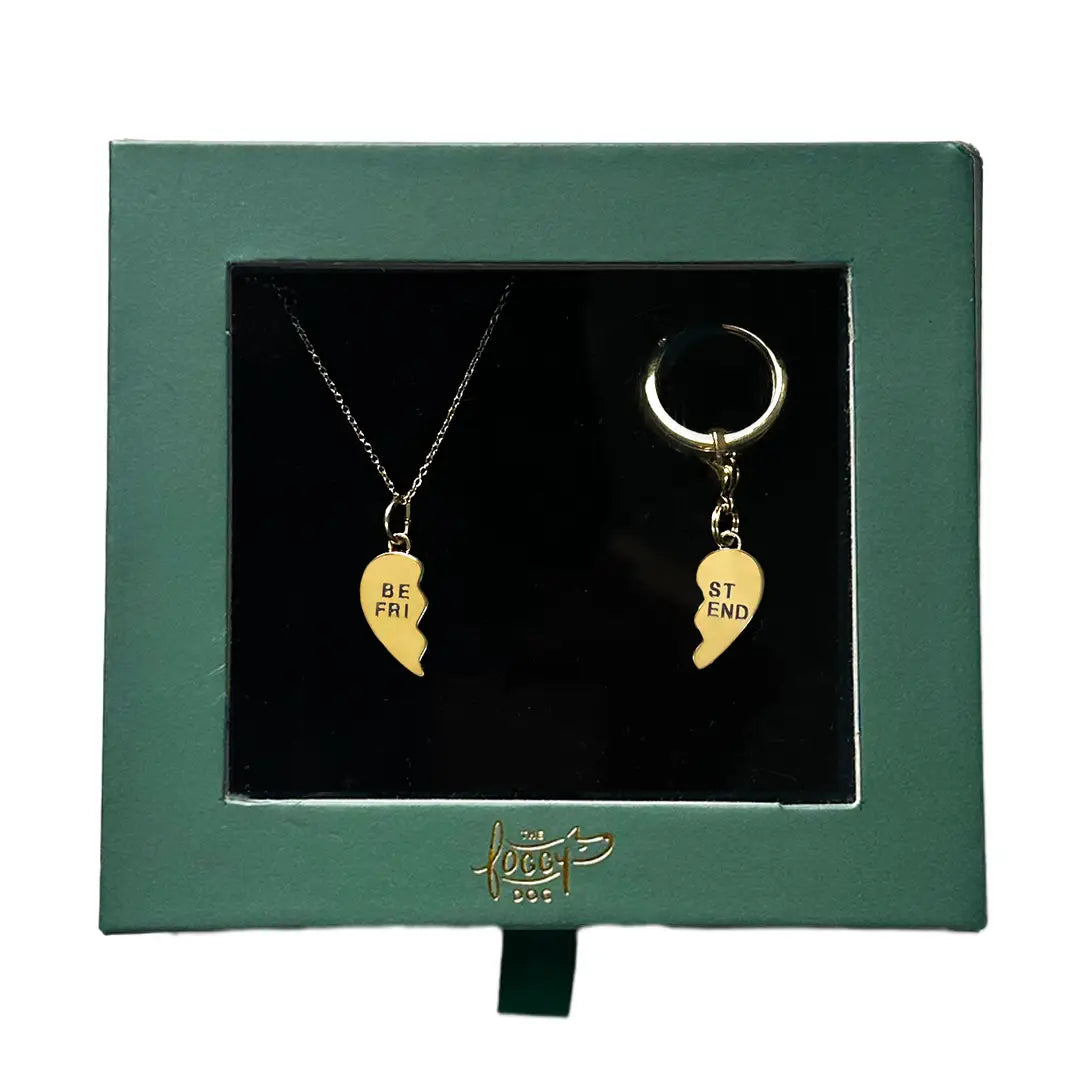 Best Friends Furever Necklace and Collar Charm Set - The Foggy Dog