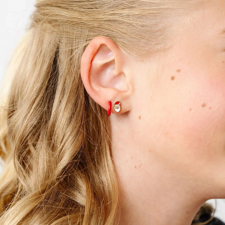 Santa Stud Earrings - Pip Pop Post