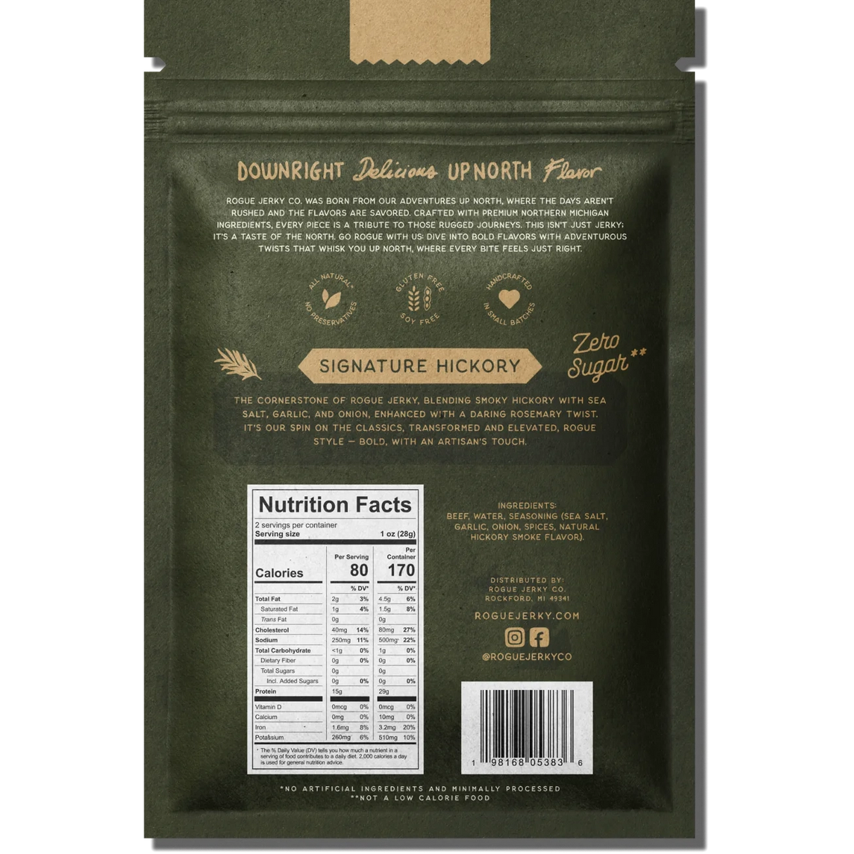 Signature Hickory Beef Jerky - Rogue Jerky Co.