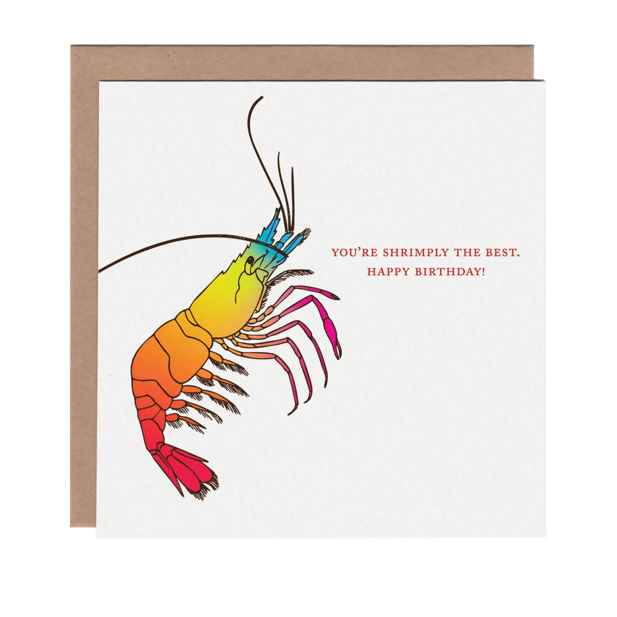 Shrimply the Best Birthday Greeting Card - Ampersand M Studio