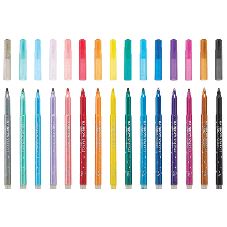 Rainbow Sparkle Glitter Markers - Ooly