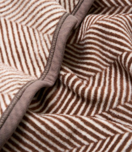 Harborview Herringbone Chocolate Blanket - ChappyWrap
